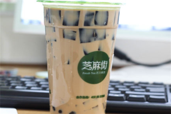 芝麻街奶茶