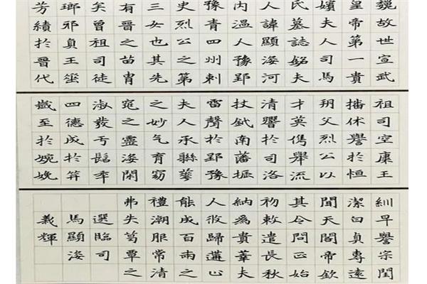 魏碑硬笔书法