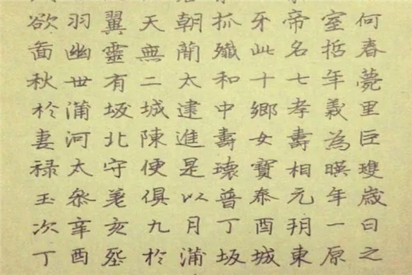 魏碑硬笔书法