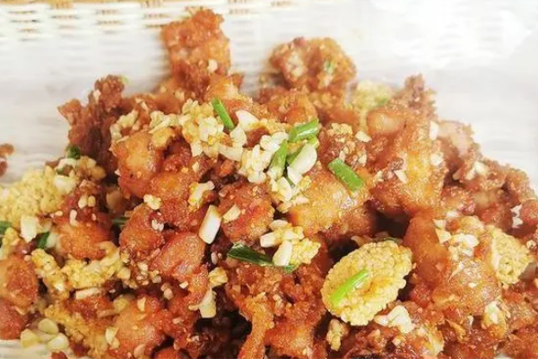 蟹黄锅巴鸡